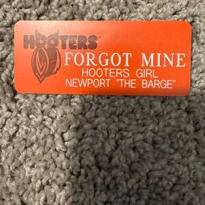 hooter girl name tag